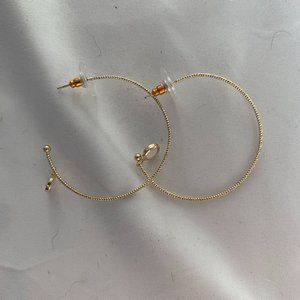 Hoop Earrings with Gemstone detail